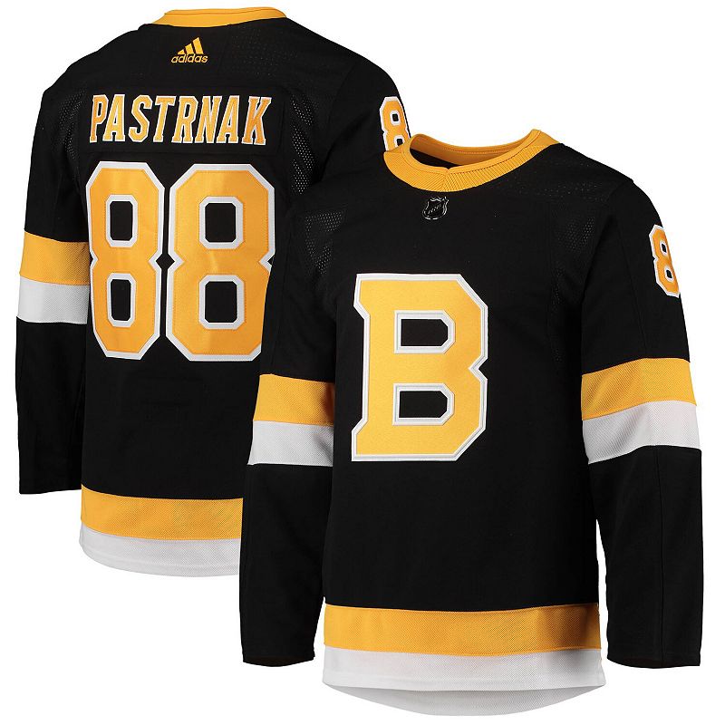 18390100 Mens adidas David Pastrnak Black Boston Bruins Alt sku 18390100