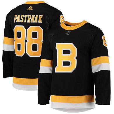 Men's adidas David Pastrnak Black Boston Bruins Alternate Primegreen Authentic Pro Player Jersey