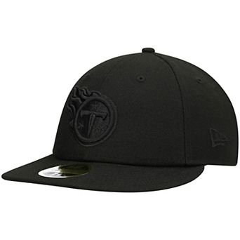 Men's New Era Black Tennessee Titans Black on Black Low Profile 59FIFTY II Fitted Hat