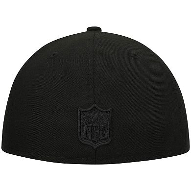 Men's New Era Black Tennessee Titans Black on Black Low Profile 59FIFTY II Fitted Hat