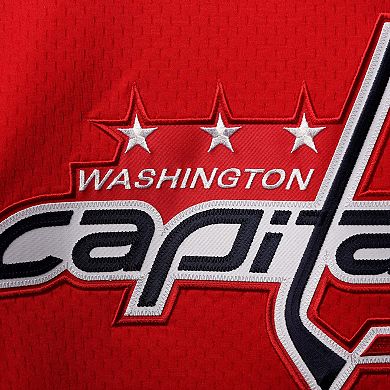 Men's adidas Red Washington Capitals Logo AEROREADY Pullover Sweater