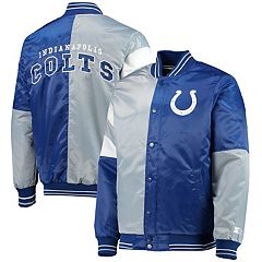 Men's Starter Royal/Gray Indianapolis Colts Running Back Full-Zip Hoodie