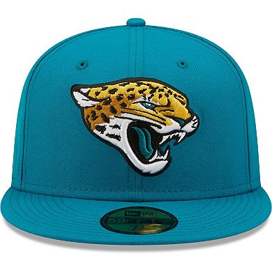 Men's New Era Teal Jacksonville Jaguars Omaha Team 59FIFTY Fitted Hat