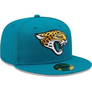 Men's New Era Teal Jacksonville Jaguars Omaha Team 59FIFTY Fitted Hat