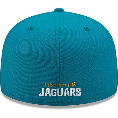 Men's New Era Teal Jacksonville Jaguars Omaha Team 59FIFTY Fitted Hat