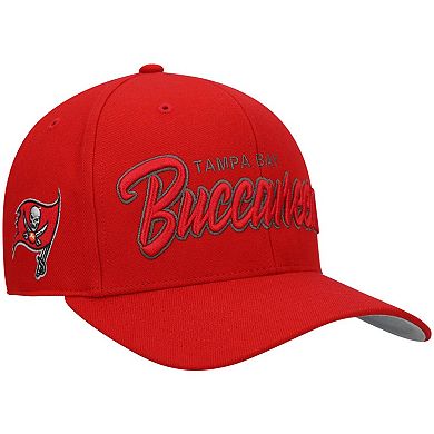 Men's '47 Red Tampa Bay Buccaneers Street Script MVP Snapback Hat