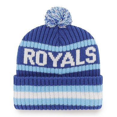 Men's '47 Royal Kansas City Royals Bering Cuffed Knit Hat with Pom