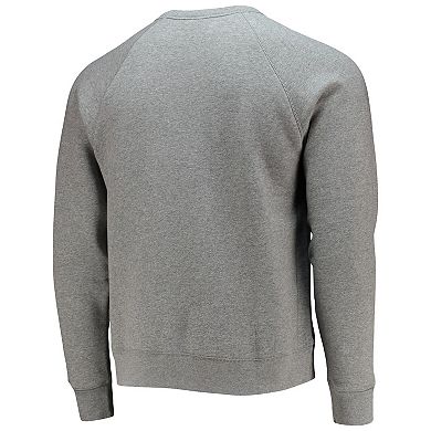 Men's Nike Heathered Gray Liverpool Heritage Raglan Pullover Sweatshirt