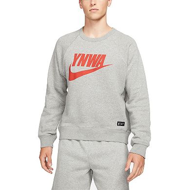 Men's Nike Heathered Gray Liverpool Heritage Raglan Pullover Sweatshirt