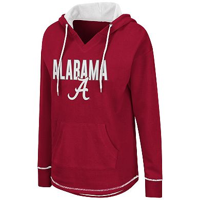 Women's Colosseum Crimson Alabama Crimson Tide Tunic Pullover Hoodie
