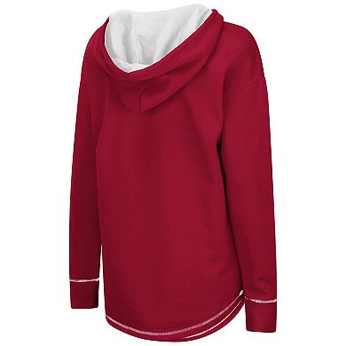 Women's Colosseum Crimson Alabama Crimson Tide Tunic Pullover Hoodie