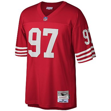 Men's Mitchell & Ness Bryant Young Scarlet San Francisco 49ers Legacy Replica Jersey