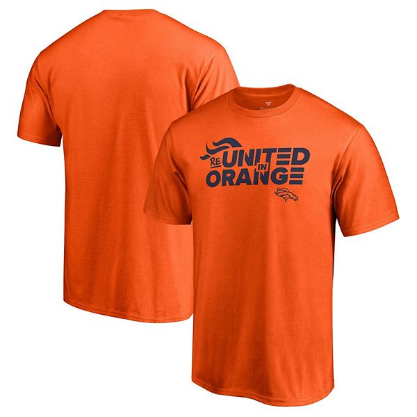 Fanatics Men's Orange Denver Broncos Reunited T-shirt