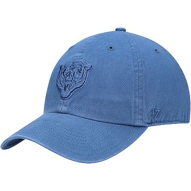 Men's '47 Timber Blue Chicago Bears Clean Up Adjustable Hat