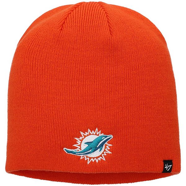 NFL Miami Dolphins Winter Hat Skull Cap Beanie Fleece Warm Orange Helmet  OSFM