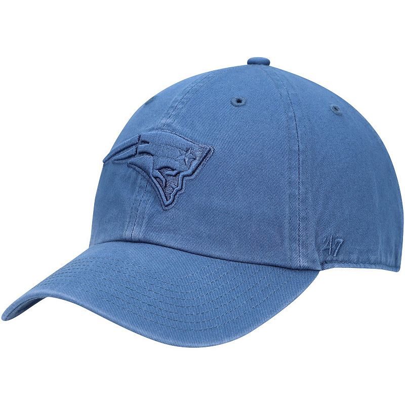 Mens 47 Timber Blue New England Patriots Clean Up Adjustable Hat, PAT Blu