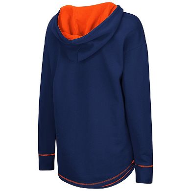 Women's Colosseum Navy Auburn Tigers Tunic Pullover Hoodie