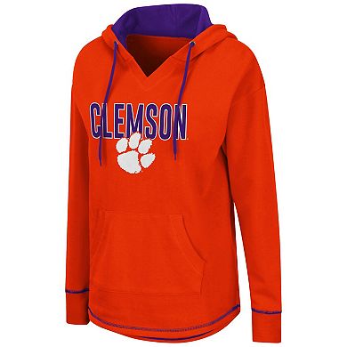 Women's Colosseum Orange Clemson Tigers Tunic Pullover Hoodie