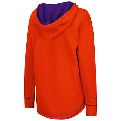 Women's Colosseum Orange Clemson Tigers Tunic Pullover Hoodie