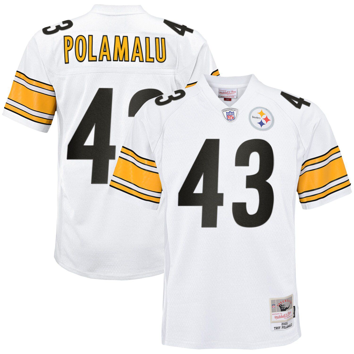 Lids Troy Polamalu Pittsburgh Steelers Mitchell & Ness Youth Caricature  Graphic T-Shirt - Black