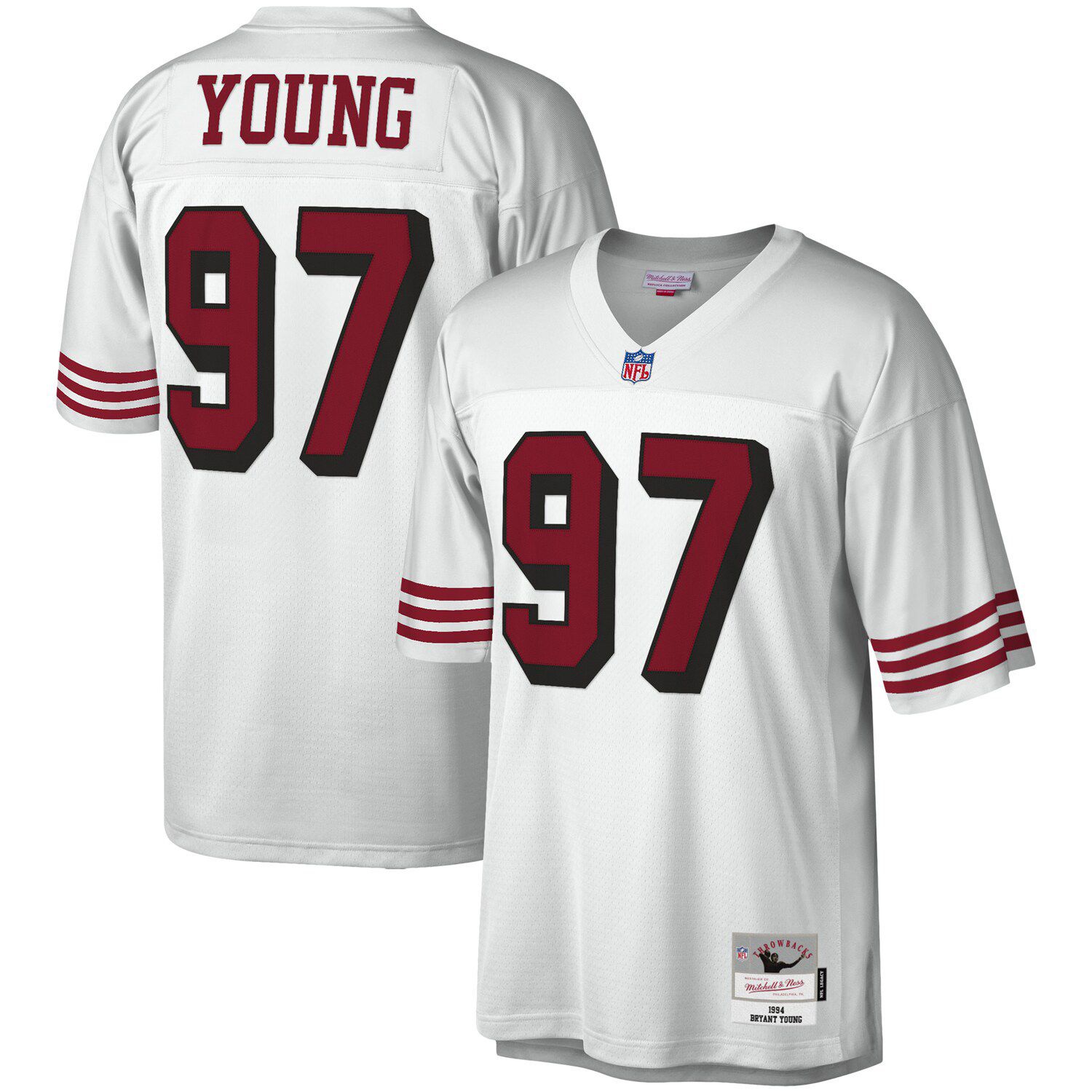 Vintage San Francisco 49ers Bryant Young Adidas Football Jersey