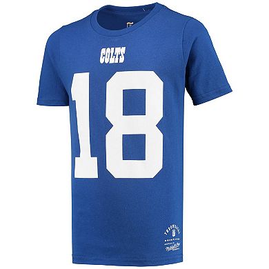 Youth Mitchell & Ness Peyton Manning Royal Indianapolis Colts Retired ...
