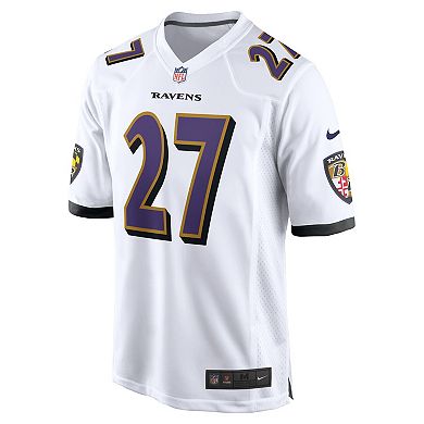 Men's Nike J.K. Dobbins White Baltimore Ravens Game Jersey