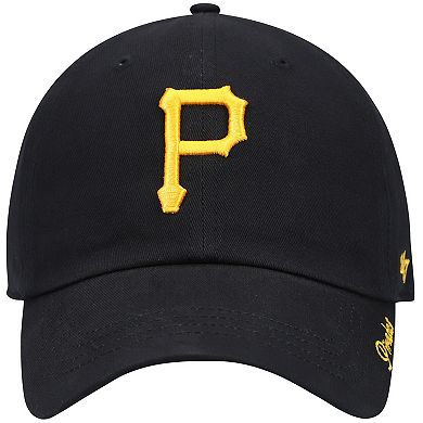 Women's '47 Black Pittsburgh Pirates Team Miata Clean Up Adjustable Hat