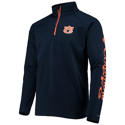 Men's Columbia Navy Auburn Tigers Terminal Tackle Fleece Raglan
