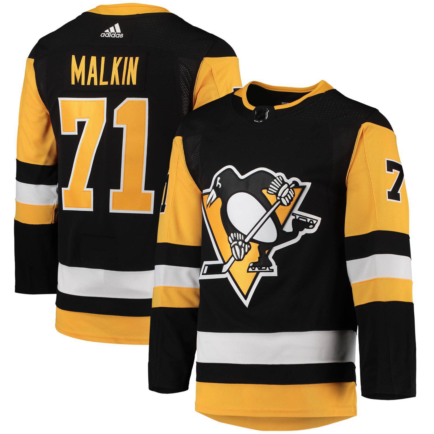 Men's Adidas Evgeni Malkin Black Pittsburgh Penguins Home Primegreen ...