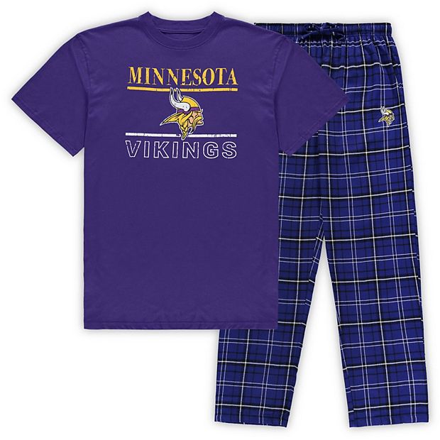 Men's Concepts Sport Purple Minnesota Vikings Big & Tall Lodge T