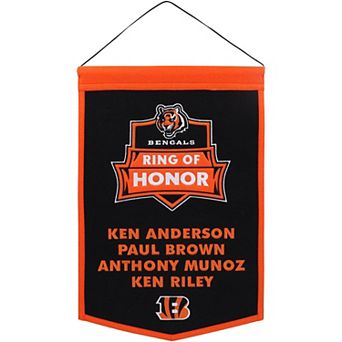 Cincinnati Bengals 12'' x 18'' Ring of Honor Honorees Traditions Banner