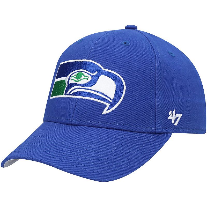 Youth 47 Royal Seattle Seahawks Legacy Basic MVP Adjustable Hat, Blue Blue