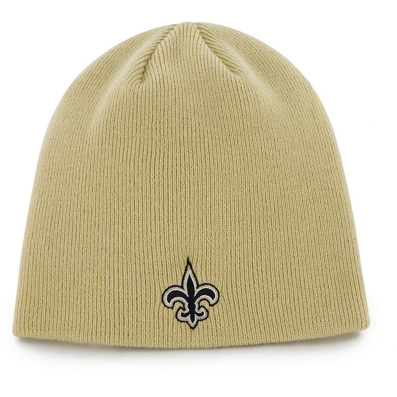 Mens 47 Gold New Orleans Saints Secondary Logo Knit Beanie, SNT Gold