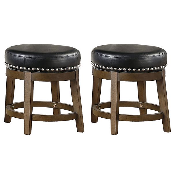 Lexicon Whitby 18 Inch Dining Height, Circle Swivel Bar Stools