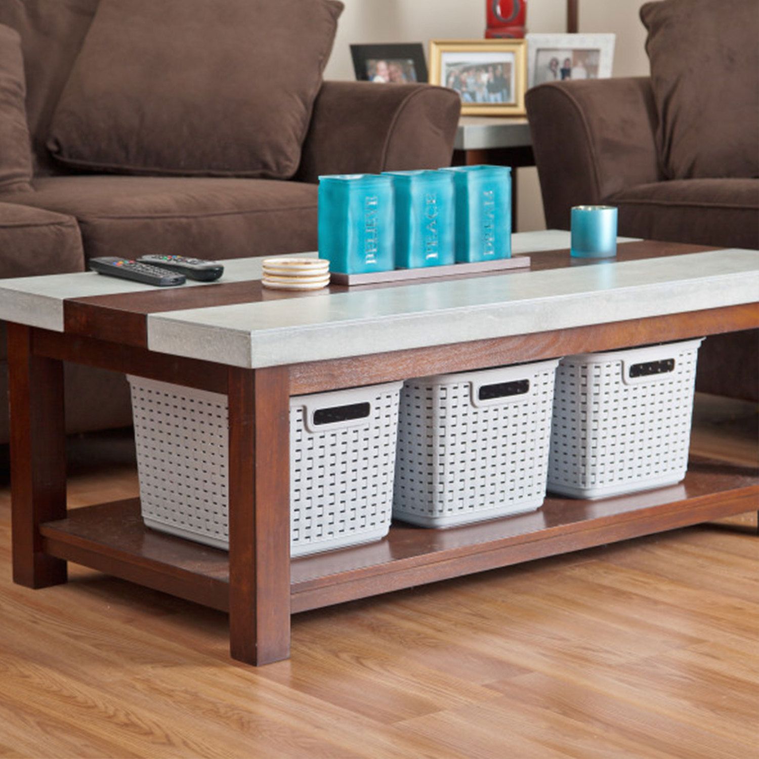 Sterilite Plastic Weave Storage Baskets 6-Pack - Gray Laundry Hampers With Handles