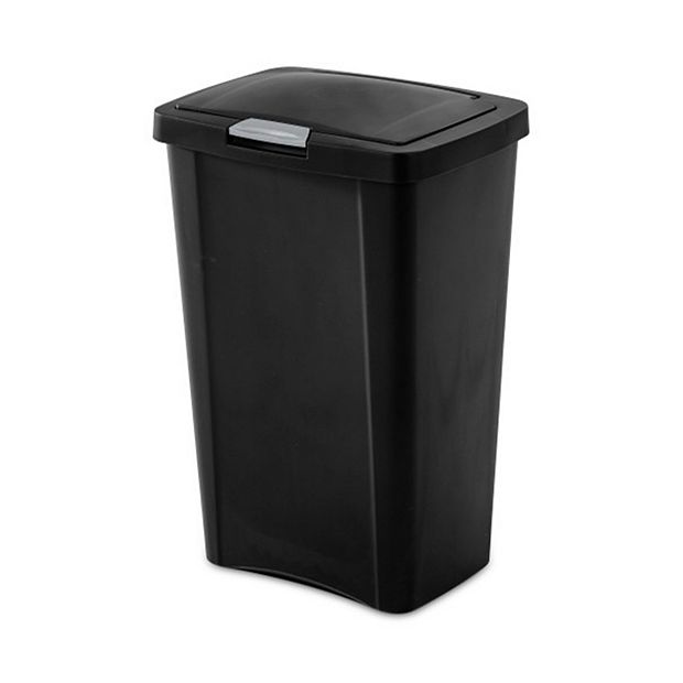 Sterilite - Black 3-Gallon Rectangular Wastebasket