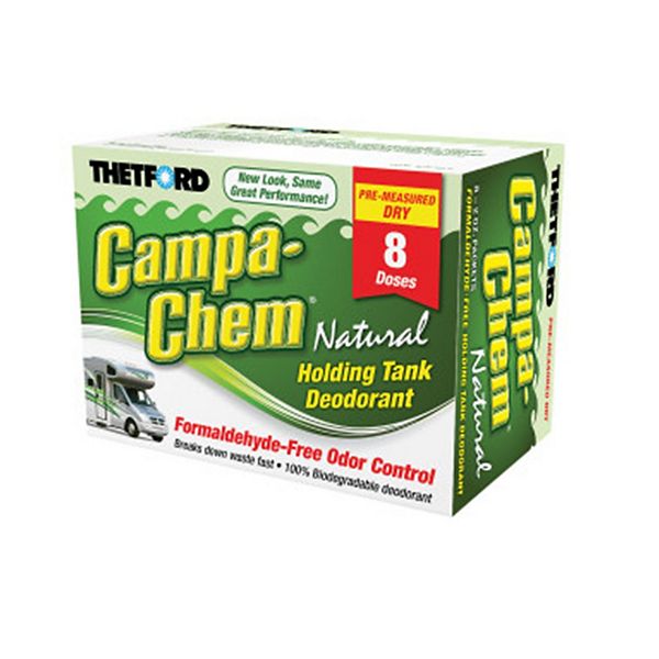 Thetford 24383 CampaChem Natural Dry 8 Pack RV Holding Tank Deodorant