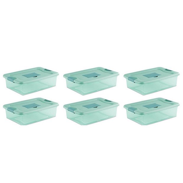 Sterilite 32 Quart Fresh Scent Stackable Plastic Storage Box