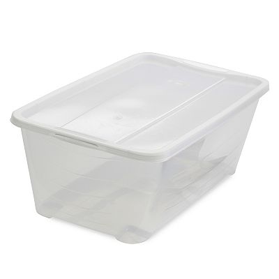 Life Story 6L Shoe and Closet Storage Box Stacking Containers Clear 40 Pack