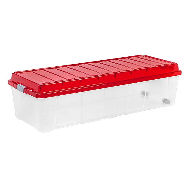 Hobby Lobby Holiday | Plastic Christmas Storage Container Nwt | Color: Red/White | Size: Os | Sonyaricklefs's Closet