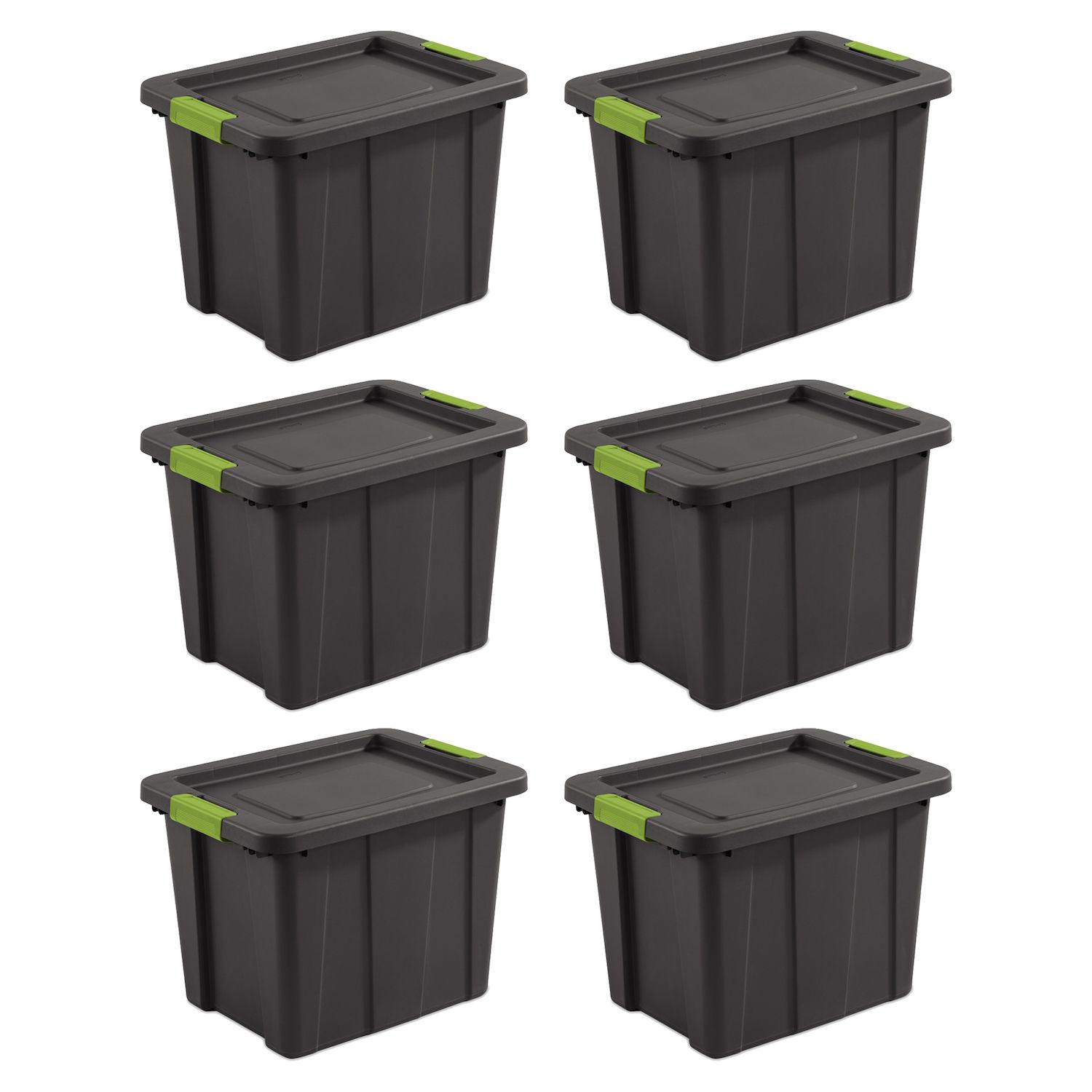 Sterilite Corporation 6-Pack Medium 7.5-Gallons (30-Quart) Clear Tote with  Latching Lid in the Plastic Storage Containers department at