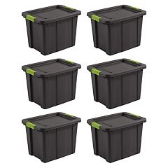 Sterilite Heavy Duty 18 Gal. Stacking Seasonal Storage Bin, Red (16-Pack)  16 x 17316608 - The Home Depot