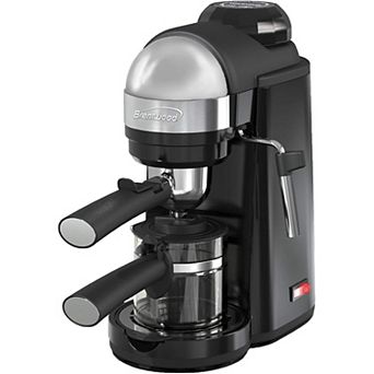 Brentwood 800 watt Cappuccino Brewer and Espresso Maker w/ Frothing Wand, Black