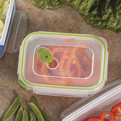Sterilite 3.1 Cup Rectangle Ultra-Seal Food Storage Container, Green (6 Pack)