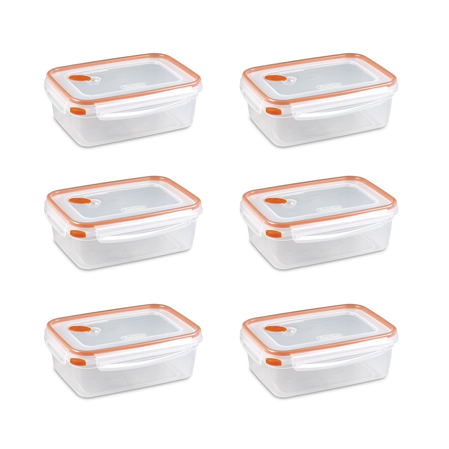 Sterilite Ultra Seal 4.7 Qt Plastic Food Storage Bowl Container w