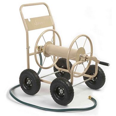 Liberty Garden 870 Industrial 4 Wheel 300 Foot Steel Frame Water Hose Reel Cart