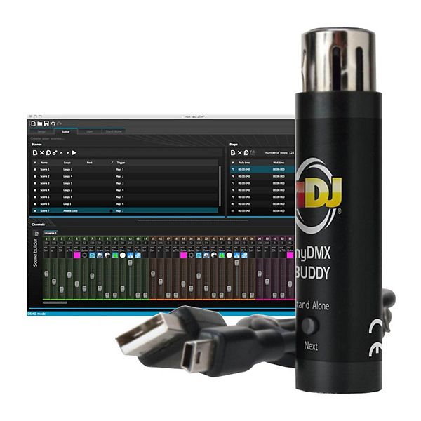 AMERICAN DJ myDMX Buddy USB Computer Software LED DMX Light Controller Interface 
