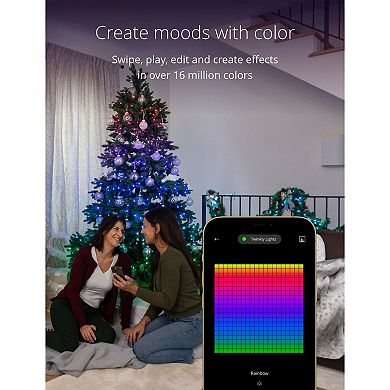 Twinkly Pre-Lit Tree App-controlled 6-Foot Artificial Christmas Tree 400 RGB LED