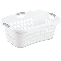 Sterilite Deep Ultra Plastic Kitchen Laundry Storage Organizer Baskets, White - 6 pack